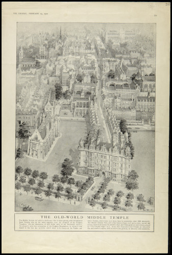 ‘The Old-World Middle Temple’ from The Graphic, 25 February 1922 (MT/19/ILL/D/D8/18)