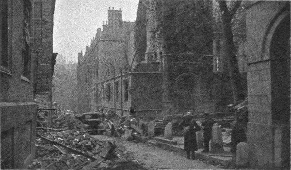 Middle Temple Lane, October 1940
