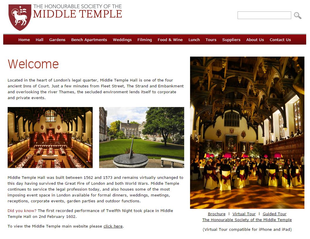 Venue Hire Middle Temple