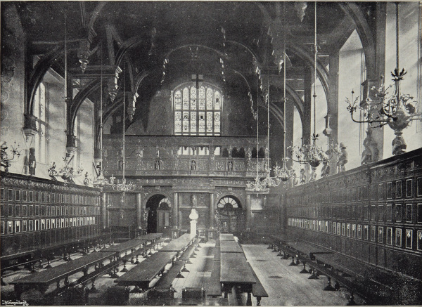 Interior of Middle Temple Hall, 1896 (MT/19/ILL/D/D2/8)