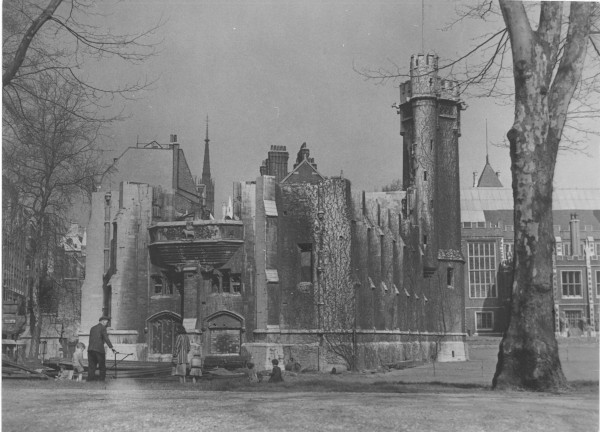 The Victorian library with its upper storey missing, 1950s (MT/19/PHO/5/17)