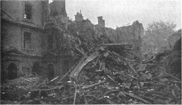 Rubble in Elm Court, October 1940