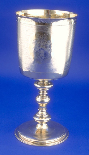  Silver-gilt Standing Cup purchased with the donation of Sir Edmund Saunders, 1682