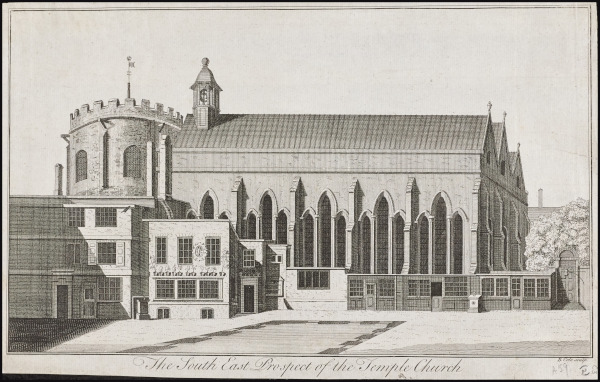 The south side of Temple Church, 1756 (MT/19/ILL/C/C3/2)