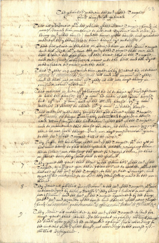 List of fifteen particulars in which Doctor Micklethwaite felt aggrieved and the Middle Temple’s answers to them, c.1630 (MT/15/TAM/58)