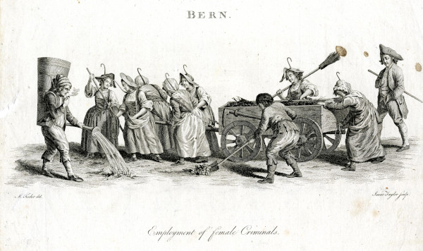 Convicts being put to work in agriculture, 1745-1807 © The Trustees of the British Museum