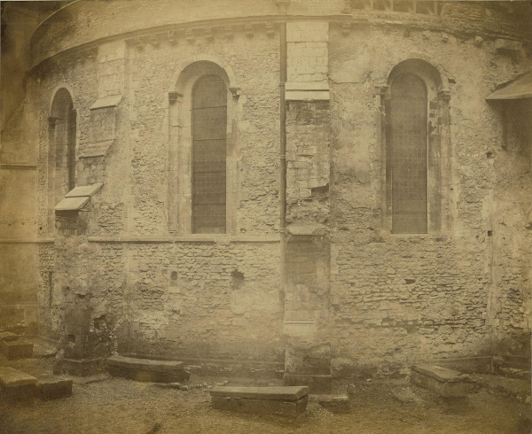 Tombs uncovered in the North Churchyard after excavation work in 1861 (MT/19/ILL/C/C3/45)
