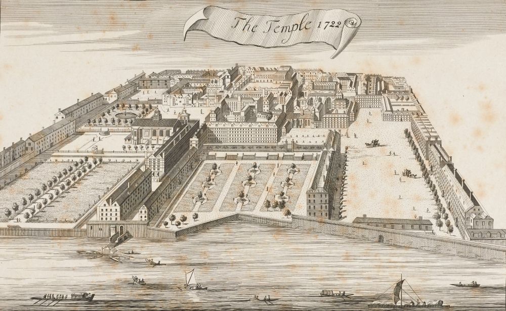 View of the Temple, 1722 (MT/19/ILL/D/D8/29)