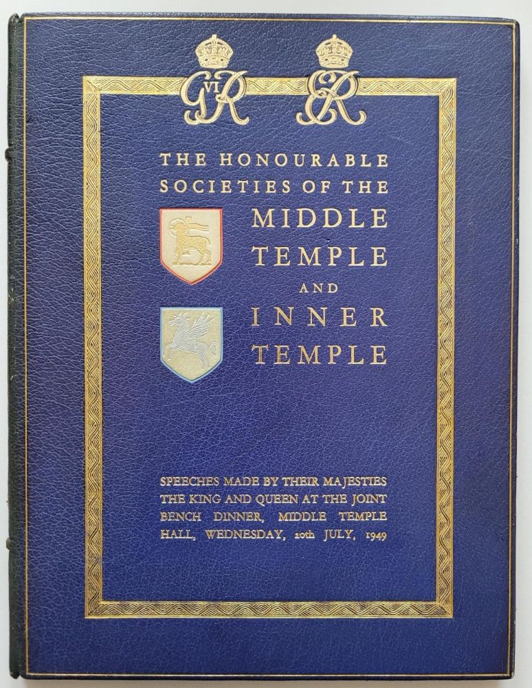 An illustrated commemorative book of the Joint Bench Dinner, 20 July 1949 (MT/7/ROY/6/4)