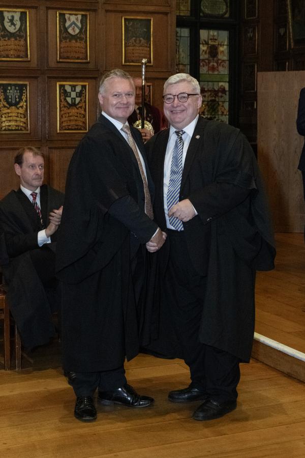 Judge Scott Trueman and Master Treasurer 