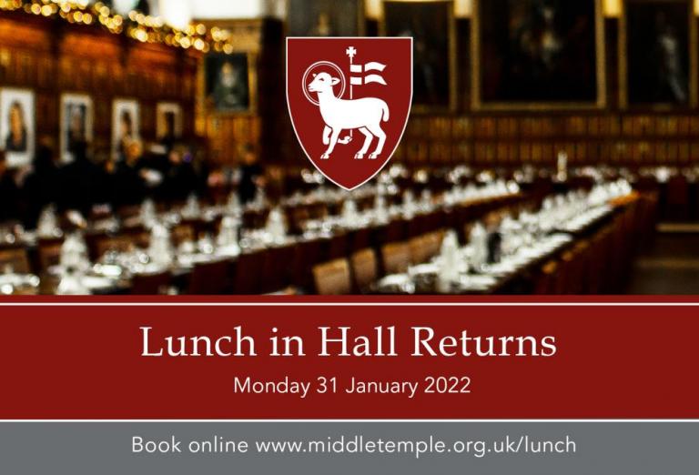 Lunch in Hall
