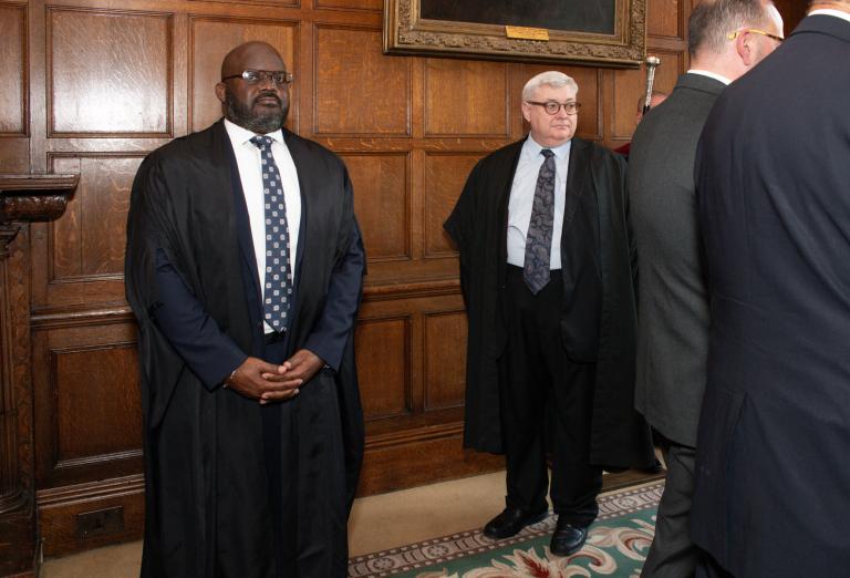 The Hon Sir Ian Winder, Chief Justice of The Bahamas and Master Treasurer, Bernard Richmond