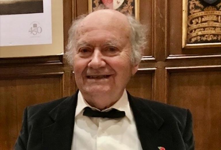 Photograph of Master James Nursaw taken at the 450th Anniversary Dinner  at The Middle Temple on 8th November 2023