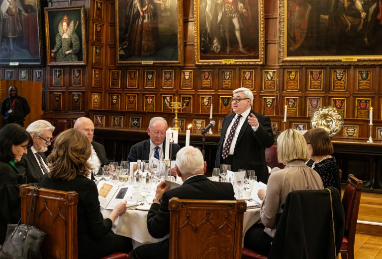 Master Treasurer Bernard Richmond KC delivering opening remarks