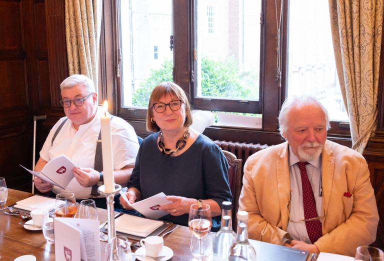 Master Treasurer, Bernard Richmond, Christa Richmond and Martin Vander Weyer