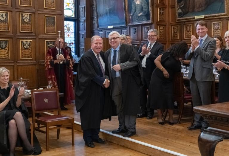 William R Bay and Master Treasurer, Bernard Richmond
