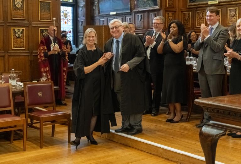 The Hon Ms Justice Norton and Master Treasurer, Bernard Richmond