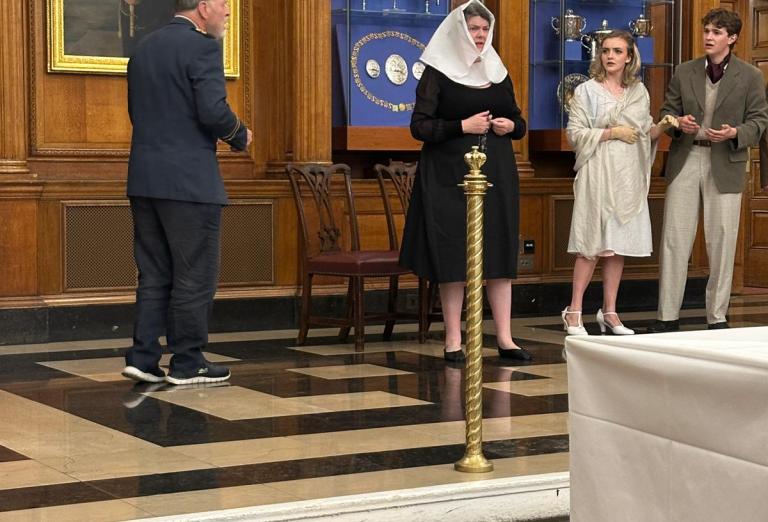 Master Louise McCullough and other Pericles cast members