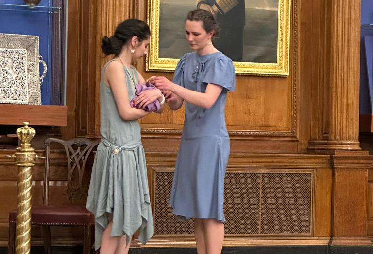 The handing over of Baby Marina