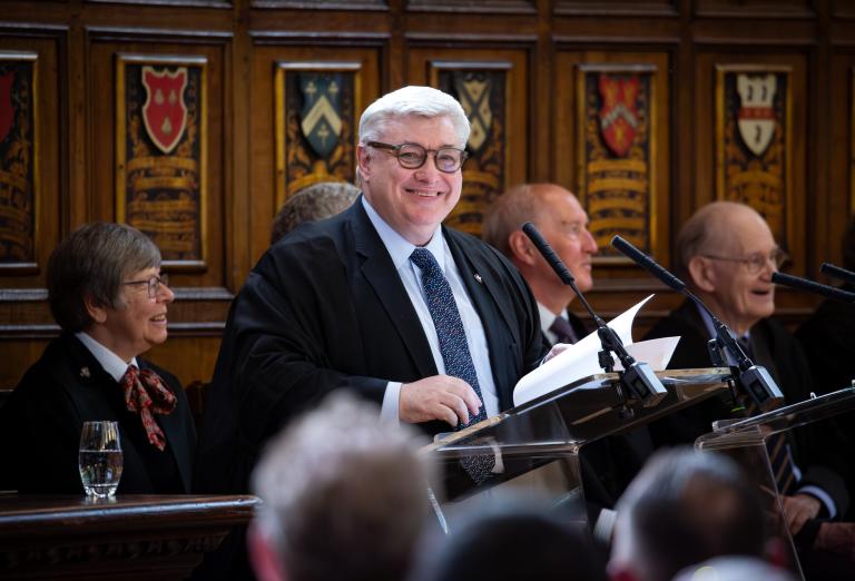 Words of congratulations from Master Treasurer