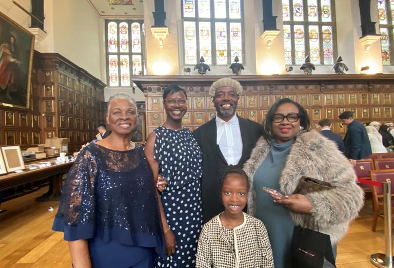 Three generations celebrating