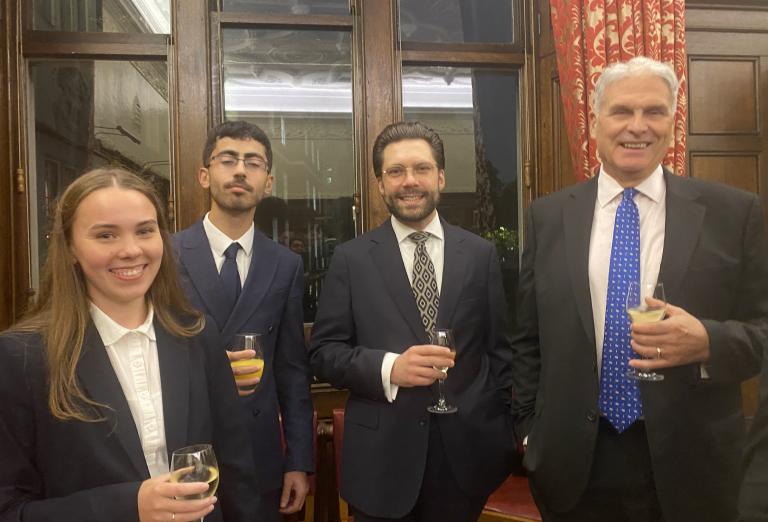 Drinks before Scholars' Dinner