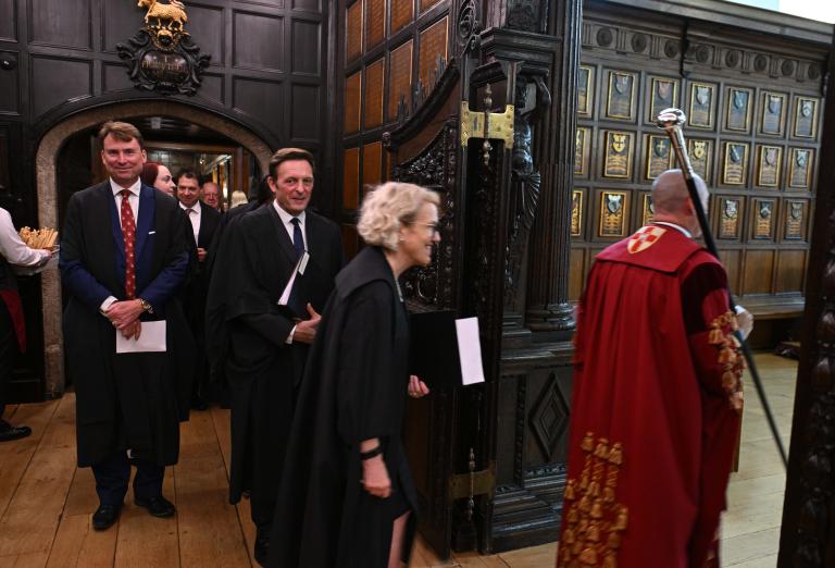Treasurer and Benchers making their way into Hall for Call Ceremony